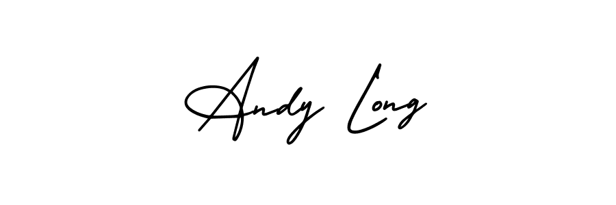 You should practise on your own different ways (AmerikaSignatureDemo-Regular) to write your name (Andy Long) in signature. don't let someone else do it for you. Andy Long signature style 3 images and pictures png
