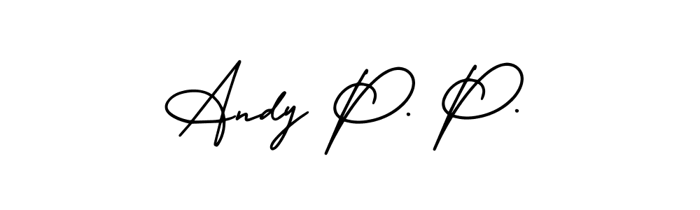 How to make Andy P. P. signature? AmerikaSignatureDemo-Regular is a professional autograph style. Create handwritten signature for Andy P. P. name. Andy P. P. signature style 3 images and pictures png