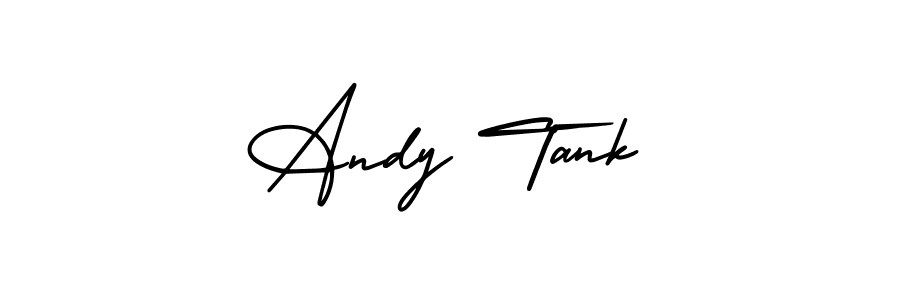 You should practise on your own different ways (AmerikaSignatureDemo-Regular) to write your name (Andy Tank) in signature. don't let someone else do it for you. Andy Tank signature style 3 images and pictures png