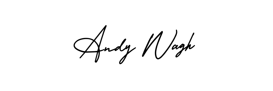 Make a beautiful signature design for name Andy Wagh. With this signature (AmerikaSignatureDemo-Regular) style, you can create a handwritten signature for free. Andy Wagh signature style 3 images and pictures png