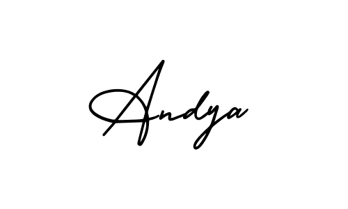 Also You can easily find your signature by using the search form. We will create Andya name handwritten signature images for you free of cost using AmerikaSignatureDemo-Regular sign style. Andya signature style 3 images and pictures png