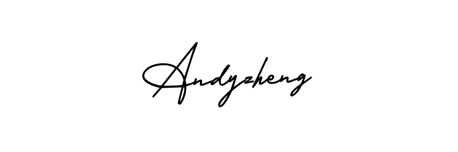 Make a beautiful signature design for name Andyzheng. With this signature (AmerikaSignatureDemo-Regular) style, you can create a handwritten signature for free. Andyzheng signature style 3 images and pictures png