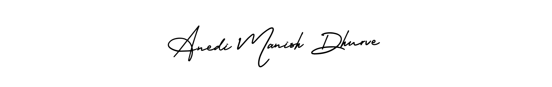 Use a signature maker to create a handwritten signature online. With this signature software, you can design (AmerikaSignatureDemo-Regular) your own signature for name Anedi Manish Dhurve. Anedi Manish Dhurve signature style 3 images and pictures png