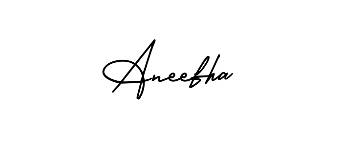 Make a beautiful signature design for name Aneefha. Use this online signature maker to create a handwritten signature for free. Aneefha signature style 3 images and pictures png