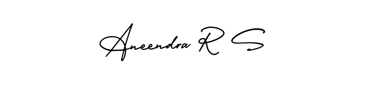 You can use this online signature creator to create a handwritten signature for the name Aneendra R S. This is the best online autograph maker. Aneendra R S signature style 3 images and pictures png