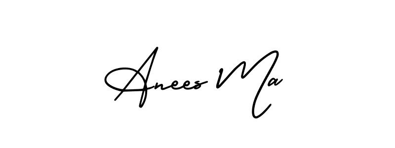 AmerikaSignatureDemo-Regular is a professional signature style that is perfect for those who want to add a touch of class to their signature. It is also a great choice for those who want to make their signature more unique. Get Anees Ma name to fancy signature for free. Anees Ma signature style 3 images and pictures png