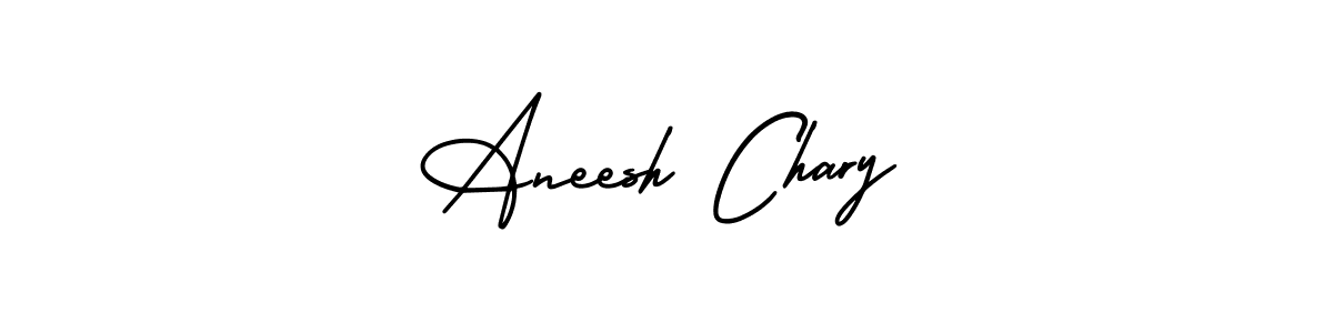 Design your own signature with our free online signature maker. With this signature software, you can create a handwritten (AmerikaSignatureDemo-Regular) signature for name Aneesh Chary. Aneesh Chary signature style 3 images and pictures png