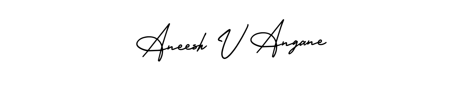 See photos of Aneesh V Angane official signature by Spectra . Check more albums & portfolios. Read reviews & check more about AmerikaSignatureDemo-Regular font. Aneesh V Angane signature style 3 images and pictures png