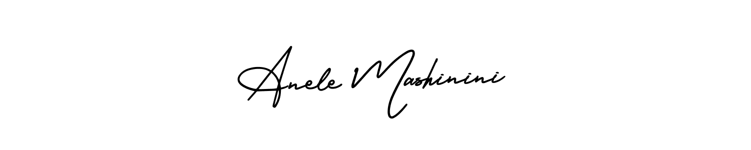 AmerikaSignatureDemo-Regular is a professional signature style that is perfect for those who want to add a touch of class to their signature. It is also a great choice for those who want to make their signature more unique. Get Anele Mashinini name to fancy signature for free. Anele Mashinini signature style 3 images and pictures png