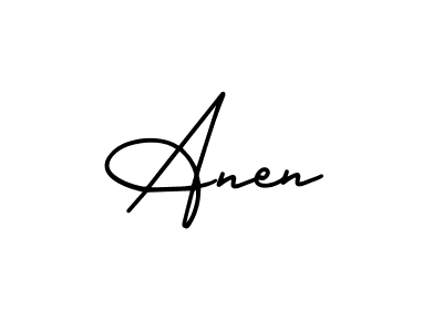 How to make Anen signature? AmerikaSignatureDemo-Regular is a professional autograph style. Create handwritten signature for Anen name. Anen signature style 3 images and pictures png