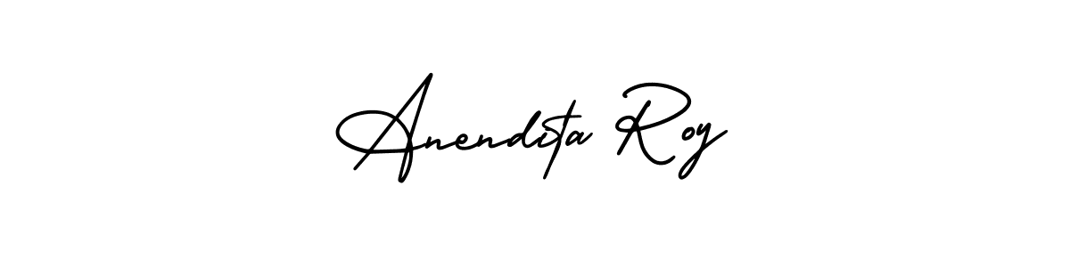 Design your own signature with our free online signature maker. With this signature software, you can create a handwritten (AmerikaSignatureDemo-Regular) signature for name Anendita Roy. Anendita Roy signature style 3 images and pictures png