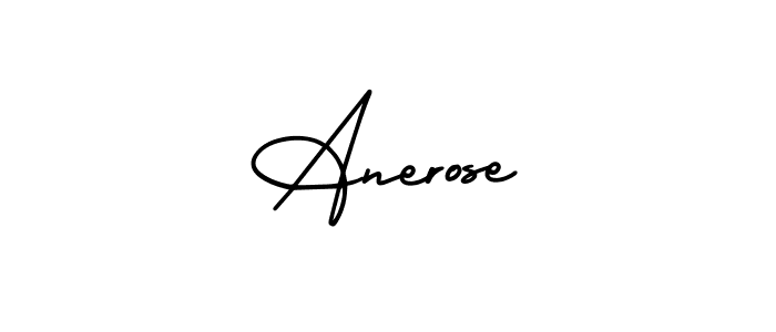 Similarly AmerikaSignatureDemo-Regular is the best handwritten signature design. Signature creator online .You can use it as an online autograph creator for name Anerose. Anerose signature style 3 images and pictures png
