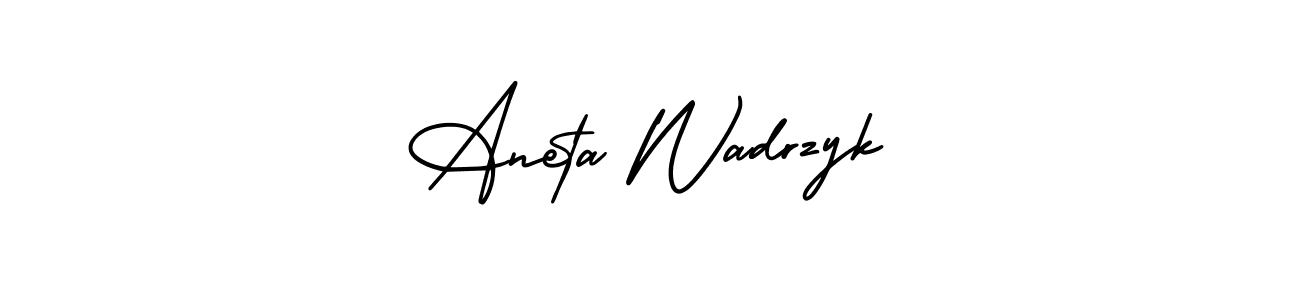 You can use this online signature creator to create a handwritten signature for the name Aneta Wadrzyk. This is the best online autograph maker. Aneta Wadrzyk signature style 3 images and pictures png