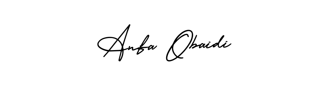 Similarly AmerikaSignatureDemo-Regular is the best handwritten signature design. Signature creator online .You can use it as an online autograph creator for name Anfa Obaidi. Anfa Obaidi signature style 3 images and pictures png