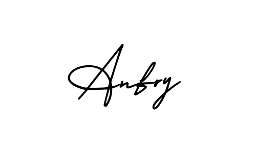 if you are searching for the best signature style for your name Anfry. so please give up your signature search. here we have designed multiple signature styles  using AmerikaSignatureDemo-Regular. Anfry signature style 3 images and pictures png