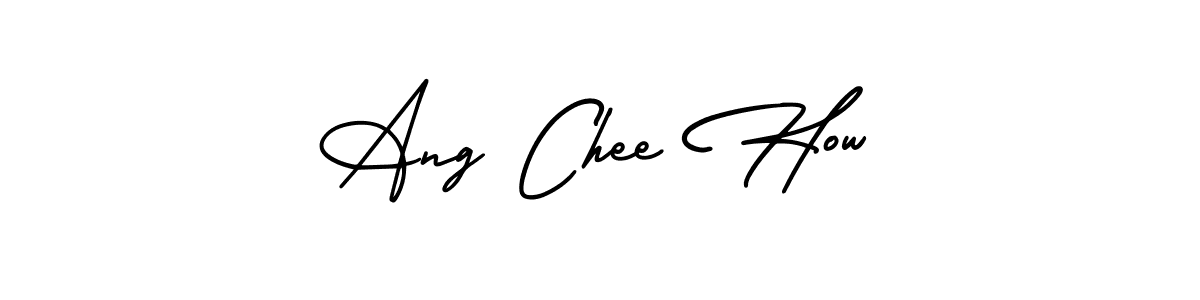 Make a short Ang Chee How signature style. Manage your documents anywhere anytime using AmerikaSignatureDemo-Regular. Create and add eSignatures, submit forms, share and send files easily. Ang Chee How signature style 3 images and pictures png