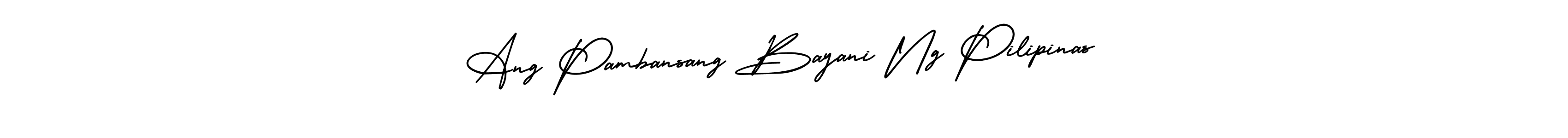 if you are searching for the best signature style for your name Ang Pambansang Bayani Ng Pilipinas. so please give up your signature search. here we have designed multiple signature styles  using AmerikaSignatureDemo-Regular. Ang Pambansang Bayani Ng Pilipinas signature style 3 images and pictures png