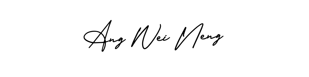 Make a beautiful signature design for name Ang Wei Neng. Use this online signature maker to create a handwritten signature for free. Ang Wei Neng signature style 3 images and pictures png