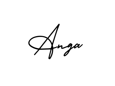 Also You can easily find your signature by using the search form. We will create Anga name handwritten signature images for you free of cost using AmerikaSignatureDemo-Regular sign style. Anga signature style 3 images and pictures png