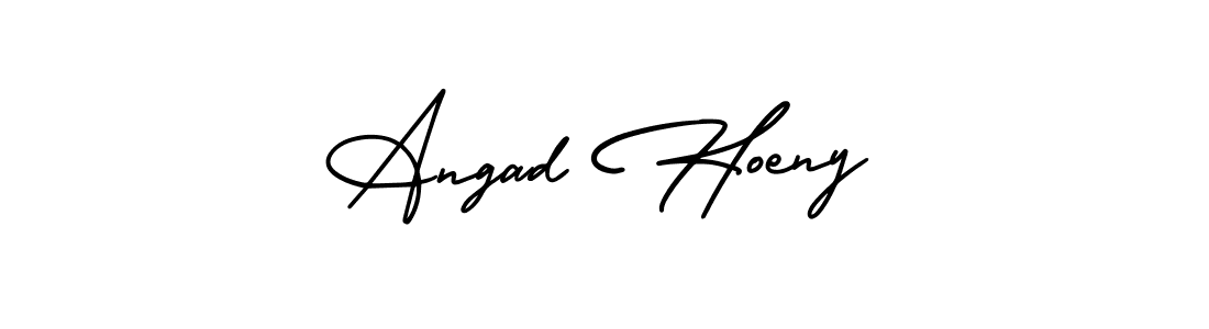 Also You can easily find your signature by using the search form. We will create Angad Hoeny name handwritten signature images for you free of cost using AmerikaSignatureDemo-Regular sign style. Angad Hoeny signature style 3 images and pictures png