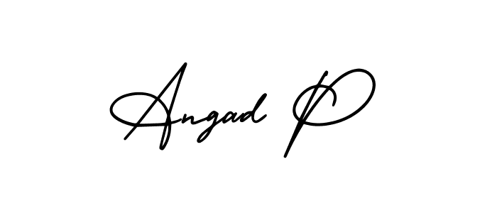 Check out images of Autograph of Angad P name. Actor Angad P Signature Style. AmerikaSignatureDemo-Regular is a professional sign style online. Angad P signature style 3 images and pictures png