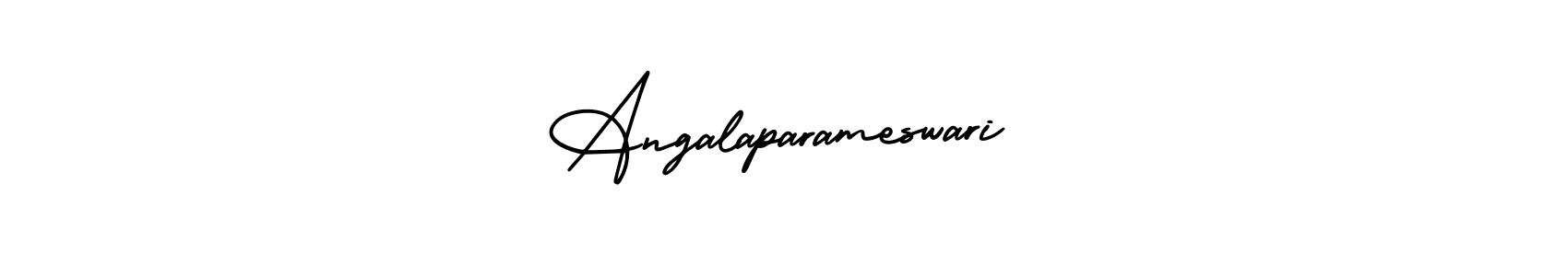 AmerikaSignatureDemo-Regular is a professional signature style that is perfect for those who want to add a touch of class to their signature. It is also a great choice for those who want to make their signature more unique. Get Angalaparameswari name to fancy signature for free. Angalaparameswari signature style 3 images and pictures png
