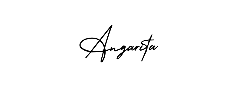 It looks lik you need a new signature style for name Angarita. Design unique handwritten (AmerikaSignatureDemo-Regular) signature with our free signature maker in just a few clicks. Angarita signature style 3 images and pictures png