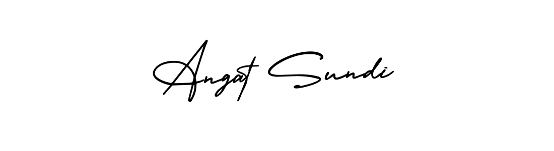 Create a beautiful signature design for name Angat Sundi. With this signature (AmerikaSignatureDemo-Regular) fonts, you can make a handwritten signature for free. Angat Sundi signature style 3 images and pictures png