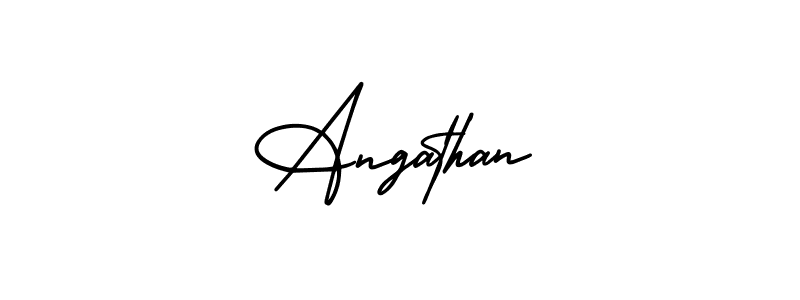 Also we have Angathan name is the best signature style. Create professional handwritten signature collection using AmerikaSignatureDemo-Regular autograph style. Angathan signature style 3 images and pictures png