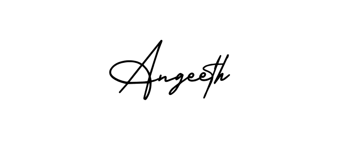 Angeeth stylish signature style. Best Handwritten Sign (AmerikaSignatureDemo-Regular) for my name. Handwritten Signature Collection Ideas for my name Angeeth. Angeeth signature style 3 images and pictures png