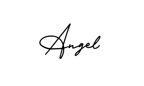 Angel stylish signature style. Best Handwritten Sign (AmerikaSignatureDemo-Regular) for my name. Handwritten Signature Collection Ideas for my name Angel. Angel signature style 3 images and pictures png