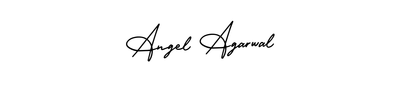 if you are searching for the best signature style for your name Angel Agarwal. so please give up your signature search. here we have designed multiple signature styles  using AmerikaSignatureDemo-Regular. Angel Agarwal signature style 3 images and pictures png