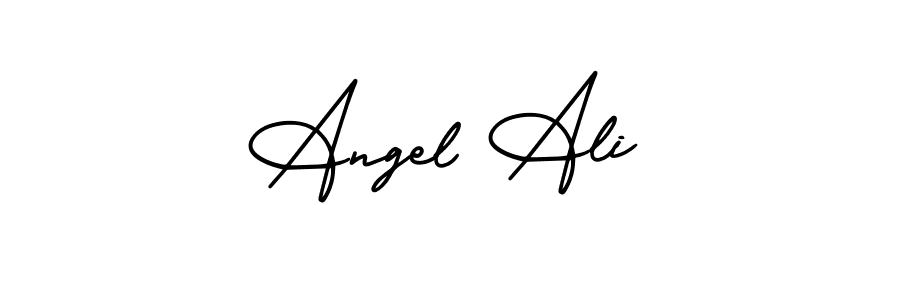 Make a beautiful signature design for name Angel Ali. With this signature (AmerikaSignatureDemo-Regular) style, you can create a handwritten signature for free. Angel Ali signature style 3 images and pictures png