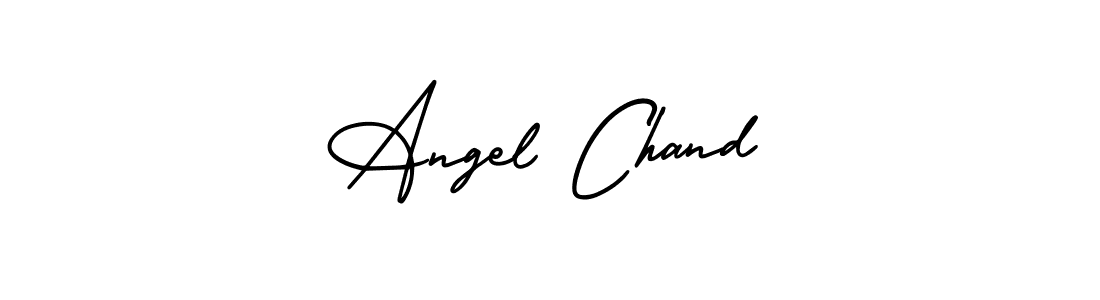 Angel Chand stylish signature style. Best Handwritten Sign (AmerikaSignatureDemo-Regular) for my name. Handwritten Signature Collection Ideas for my name Angel Chand. Angel Chand signature style 3 images and pictures png