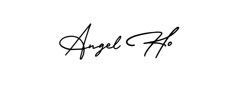 AmerikaSignatureDemo-Regular is a professional signature style that is perfect for those who want to add a touch of class to their signature. It is also a great choice for those who want to make their signature more unique. Get Angel Ho name to fancy signature for free. Angel Ho signature style 3 images and pictures png