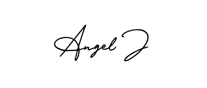 Similarly AmerikaSignatureDemo-Regular is the best handwritten signature design. Signature creator online .You can use it as an online autograph creator for name Angel J. Angel J signature style 3 images and pictures png