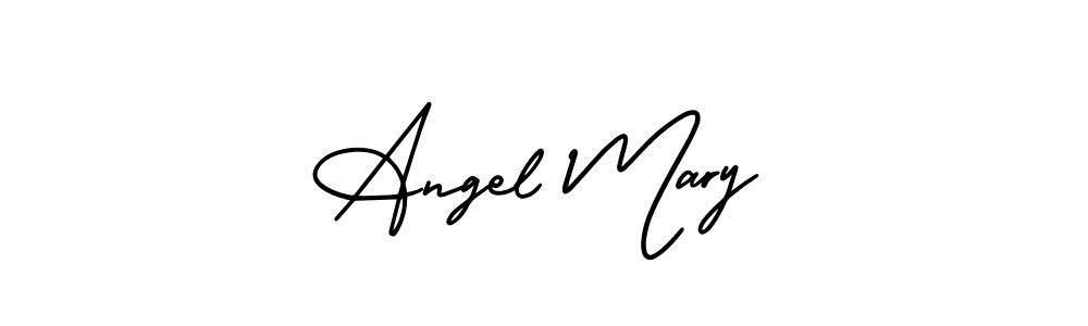 Use a signature maker to create a handwritten signature online. With this signature software, you can design (AmerikaSignatureDemo-Regular) your own signature for name Angel Mary. Angel Mary signature style 3 images and pictures png