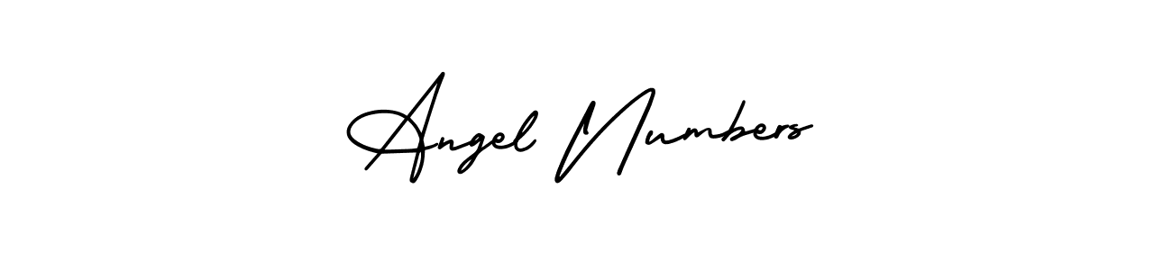 Angel Numbers stylish signature style. Best Handwritten Sign (AmerikaSignatureDemo-Regular) for my name. Handwritten Signature Collection Ideas for my name Angel Numbers. Angel Numbers signature style 3 images and pictures png