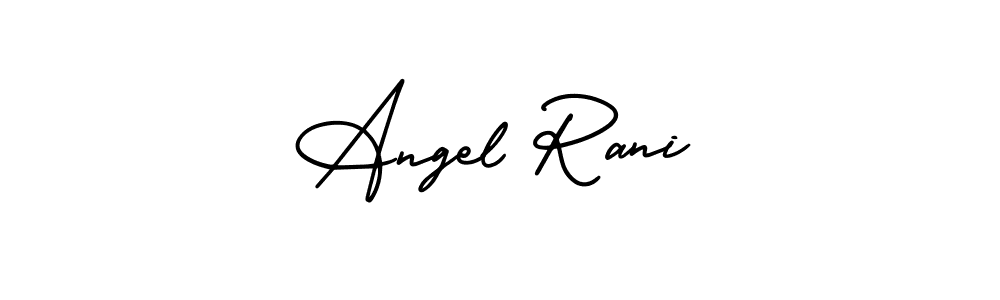 How to Draw Angel Rani signature style? AmerikaSignatureDemo-Regular is a latest design signature styles for name Angel Rani. Angel Rani signature style 3 images and pictures png