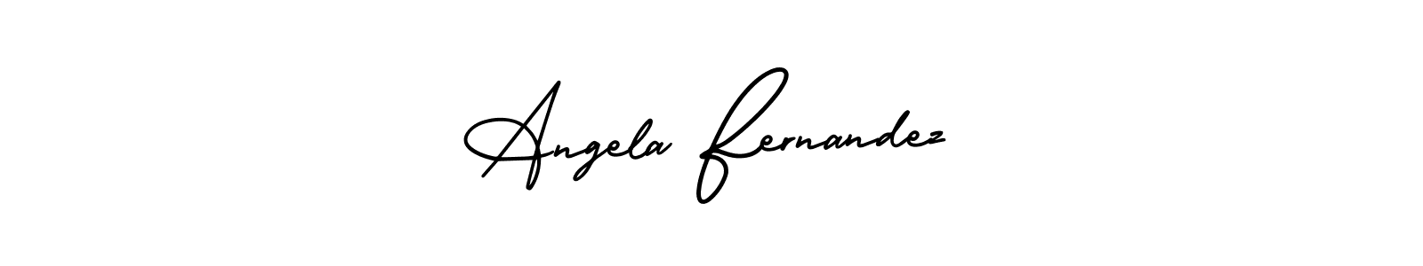Use a signature maker to create a handwritten signature online. With this signature software, you can design (AmerikaSignatureDemo-Regular) your own signature for name Angela Fernandez. Angela Fernandez signature style 3 images and pictures png