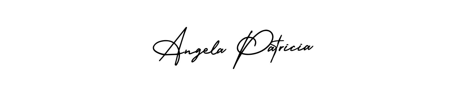 It looks lik you need a new signature style for name Angela Patricia. Design unique handwritten (AmerikaSignatureDemo-Regular) signature with our free signature maker in just a few clicks. Angela Patricia signature style 3 images and pictures png