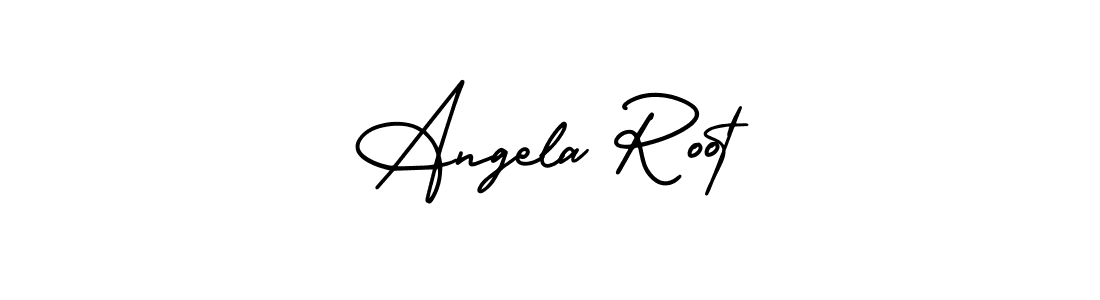 Make a beautiful signature design for name Angela Root. With this signature (AmerikaSignatureDemo-Regular) style, you can create a handwritten signature for free. Angela Root signature style 3 images and pictures png