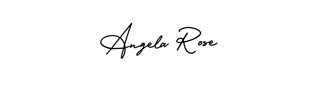 Make a beautiful signature design for name Angela Rose. With this signature (AmerikaSignatureDemo-Regular) style, you can create a handwritten signature for free. Angela Rose signature style 3 images and pictures png