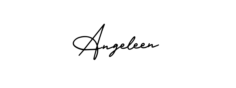 Also You can easily find your signature by using the search form. We will create Angeleen name handwritten signature images for you free of cost using AmerikaSignatureDemo-Regular sign style. Angeleen signature style 3 images and pictures png