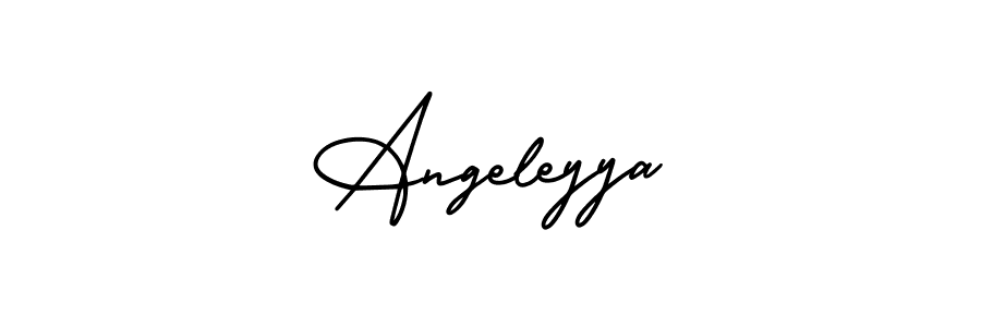 This is the best signature style for the Angeleyya name. Also you like these signature font (AmerikaSignatureDemo-Regular). Mix name signature. Angeleyya signature style 3 images and pictures png