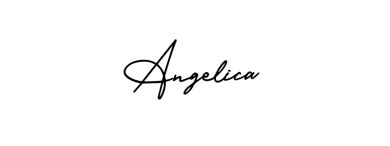 Angelica stylish signature style. Best Handwritten Sign (AmerikaSignatureDemo-Regular) for my name. Handwritten Signature Collection Ideas for my name Angelica. Angelica signature style 3 images and pictures png