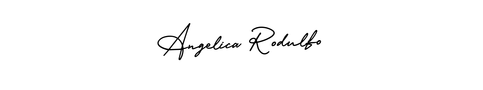 How to Draw Angelica Rodulfo signature style? AmerikaSignatureDemo-Regular is a latest design signature styles for name Angelica Rodulfo. Angelica Rodulfo signature style 3 images and pictures png