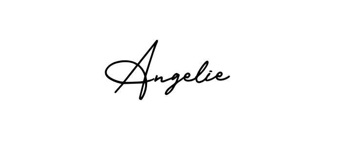 Also we have Angelie name is the best signature style. Create professional handwritten signature collection using AmerikaSignatureDemo-Regular autograph style. Angelie signature style 3 images and pictures png