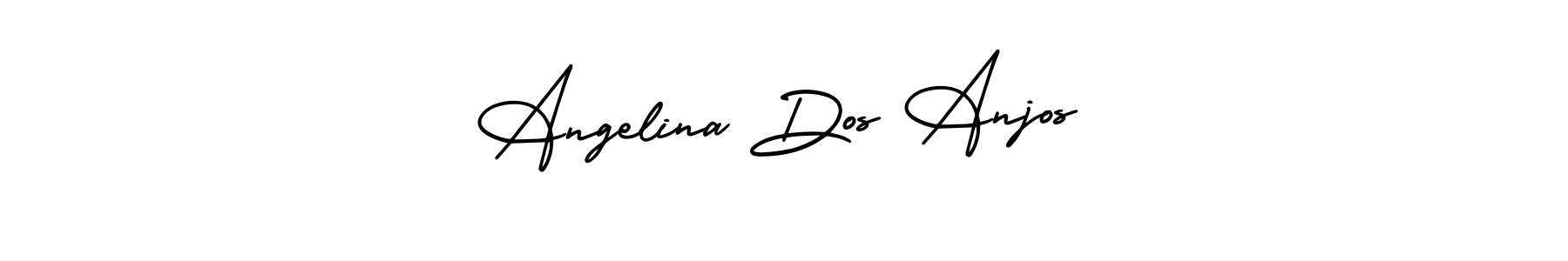 This is the best signature style for the Angelina Dos Anjos name. Also you like these signature font (AmerikaSignatureDemo-Regular). Mix name signature. Angelina Dos Anjos signature style 3 images and pictures png