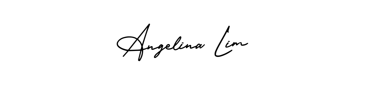 Make a short Angelina Lim signature style. Manage your documents anywhere anytime using AmerikaSignatureDemo-Regular. Create and add eSignatures, submit forms, share and send files easily. Angelina Lim signature style 3 images and pictures png